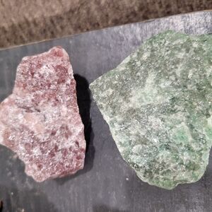 Natural Pink and Green Stones